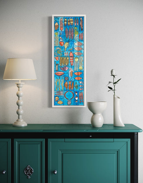 Tackle Box | Framed Giclee Print on Canvas